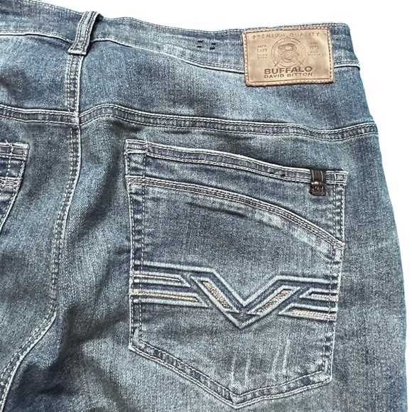 Buffalo David Bitton EVAN-X Slim Straight Stretch Men’s Jeans 32X30 Light Blue. - Picture 7 of 12